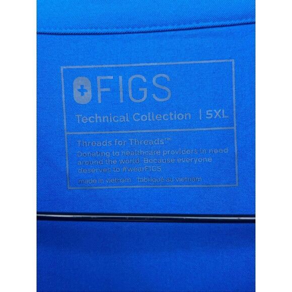 Figs 5xl Rafaela 3 pocket top high waisted Zamora pants scrub set Aya healthcare - Picture 8 of 9